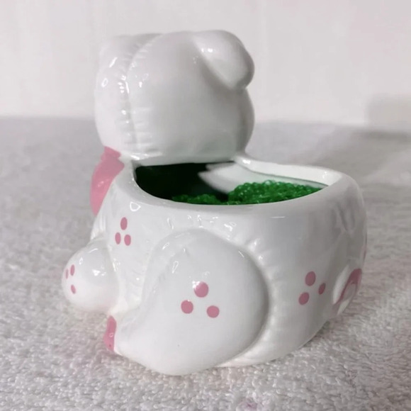 Vintage Ceramic Pig Sponge  Holder Soap Dish Trinket Dish - Picture 7 of 13